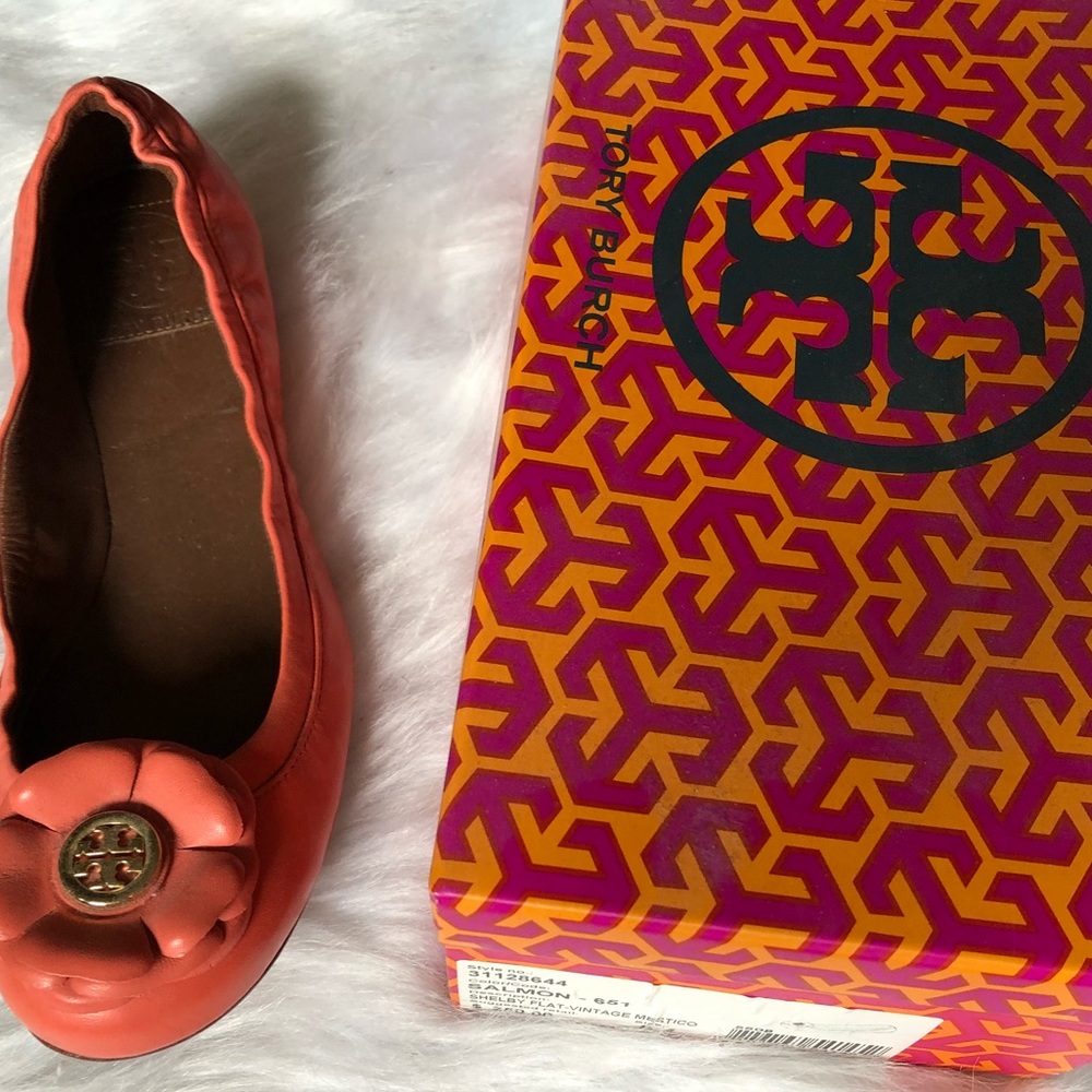 Authentic Tory Burch Shelby Blossom flats - Picture 4 of 8